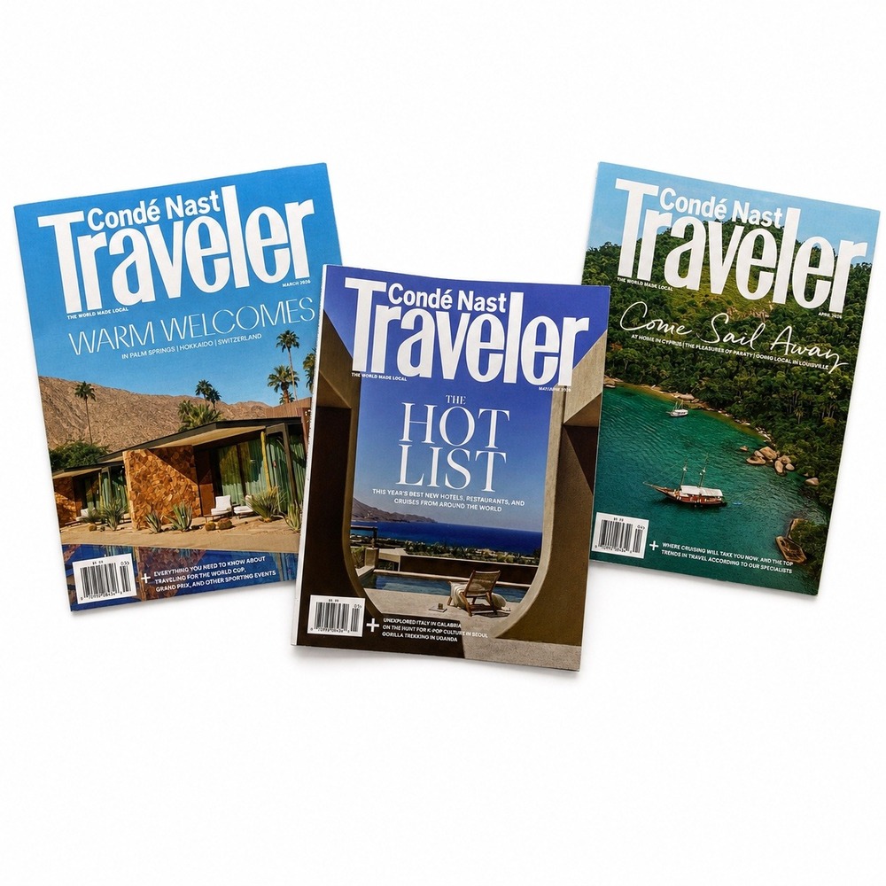 Lot of 3 Condé Nast Traveler Magazine March - May 2026 Travel Destinations